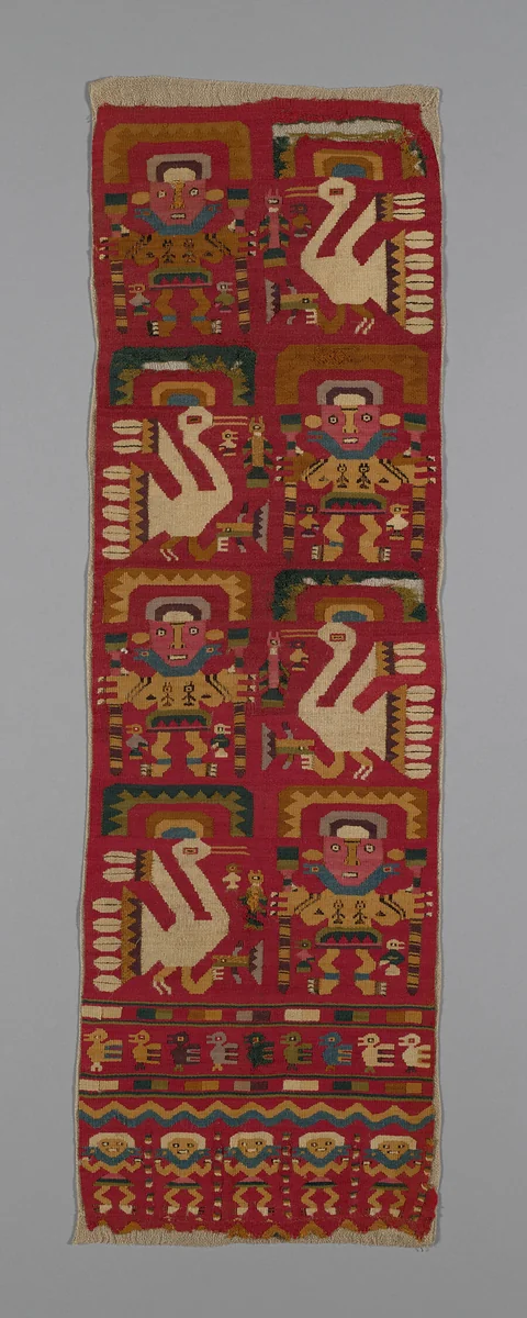 Panel by Lambayeque, textile, 1000-1476