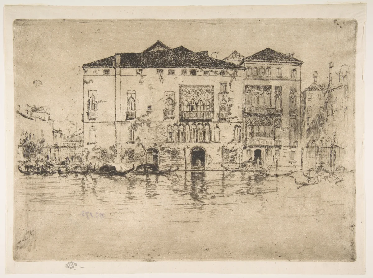 The Palaces by James McNeill Whistler, print, 1879