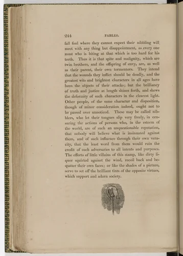 Tailpiece (page 244) from The Fables of Aesop by Thomas Bewick, illustrated book, 1818