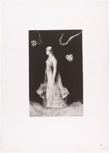 The Haunting (Hantise) by Odilon Redon, print, 1893