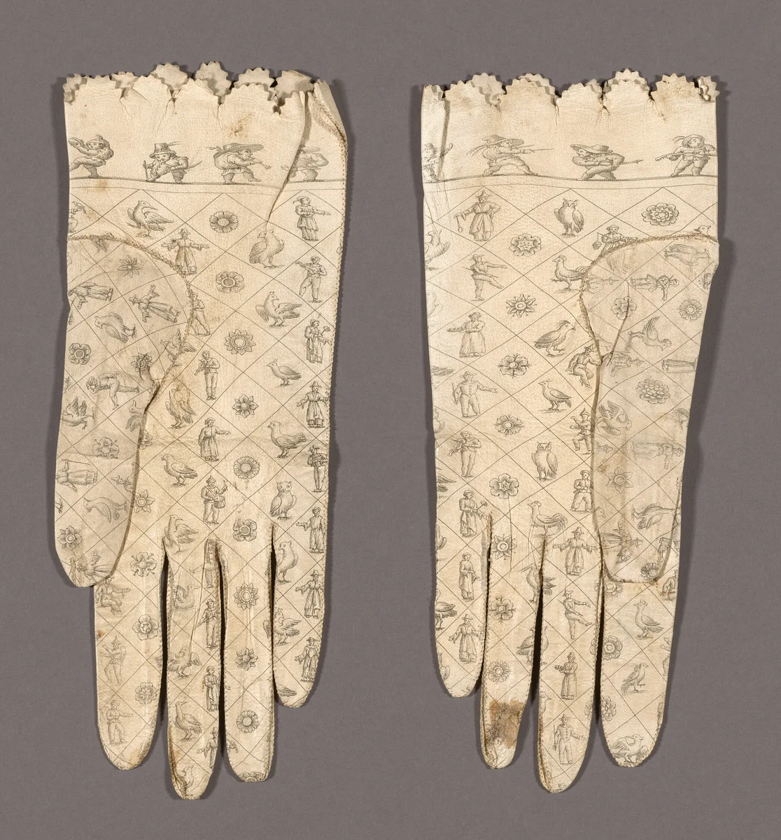 Pair of Gloves by Willhelm König, other, 1795-1805