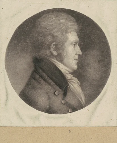 Unidentified Man by Charles B. J. Févret de Saint-Mémin, print, 1798-1803