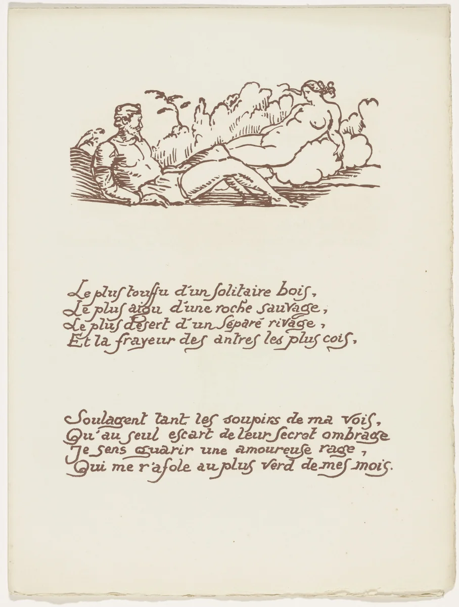 Headpiece (folio 18) from Les Amours (The Loves) by Émile Bernard, illustrated book, 1915