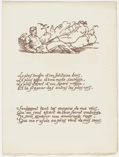 Headpiece (folio 18) from Les Amours (The Loves) by Émile Bernard, illustrated book, 1915