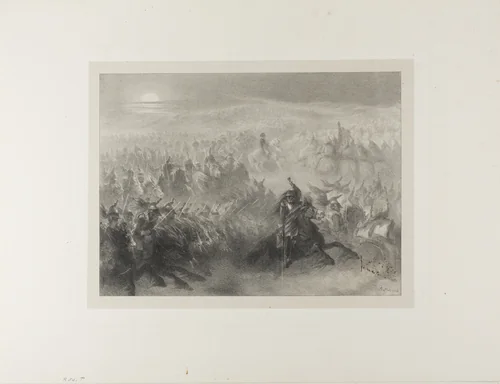 The Nocturnal Review by Denis Auguste Marie Raffet, print, 1836