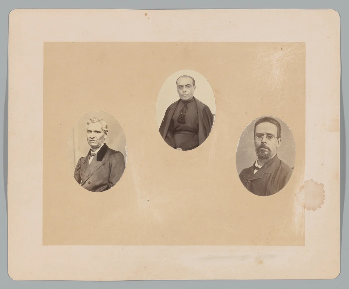 [Three Portraits] by François Aubert, photograph, 1867