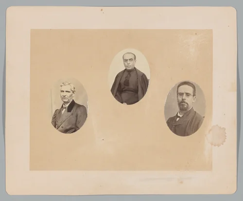 [Three Portraits] by François Aubert, photograph, 1867