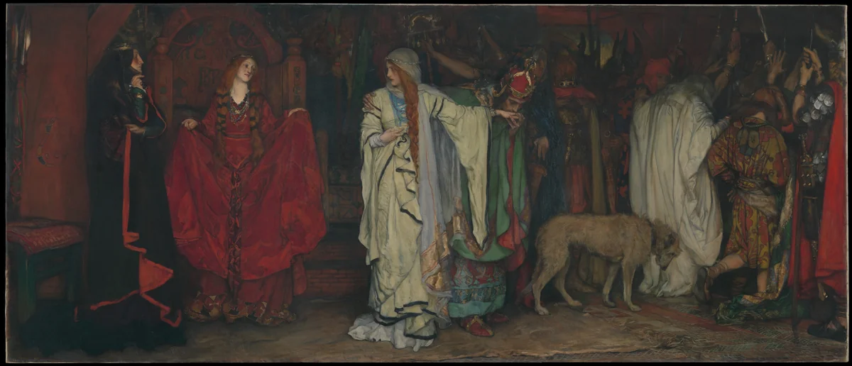 "King Lear," Act I, Scene I by Edwin Austin Abbey, artwork, 1898