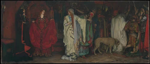 "King Lear," Act I, Scene I by Edwin Austin Abbey, artwork, 1898