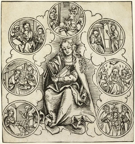 The Seven Joys of Mary by Lucas Cranach the Elder, print, 1505-1520