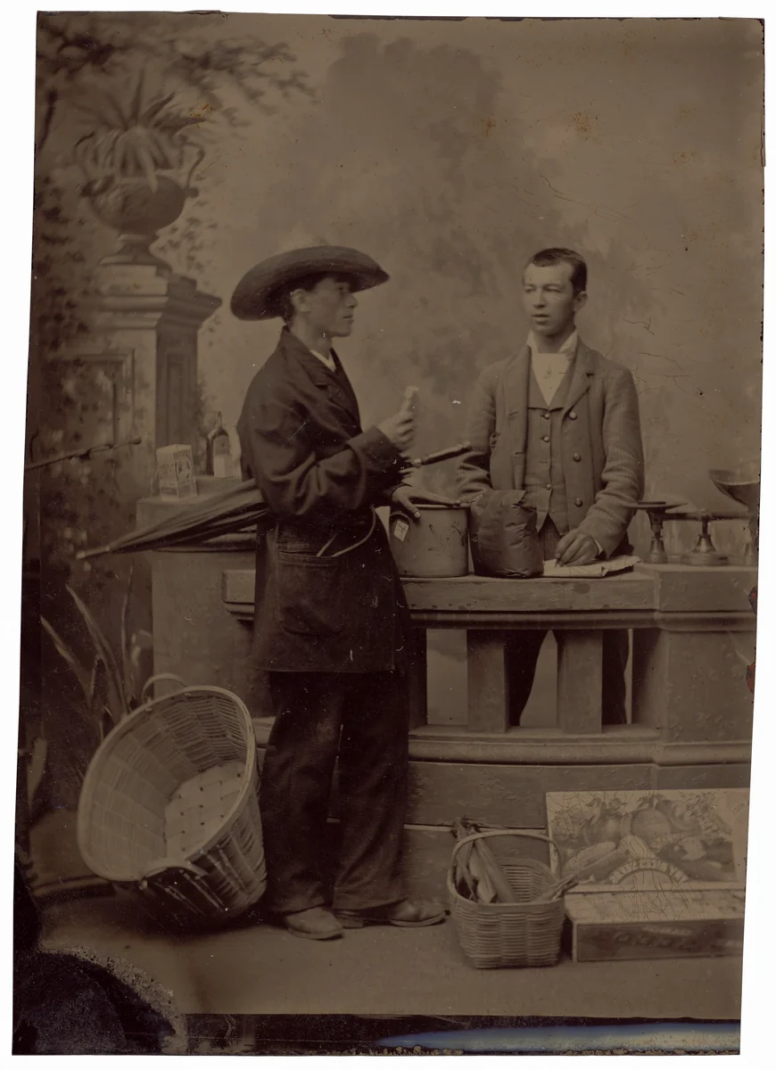 Portrait of a Shopkeeper by American 19th Century, photograph, 1840-1899