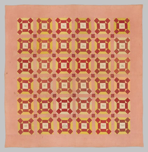 Signature Quilt by Julianna Diehl Fenstermacher, artwork, 1855