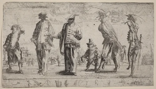 Pantaloons by Stefano della Bella, print, 1632