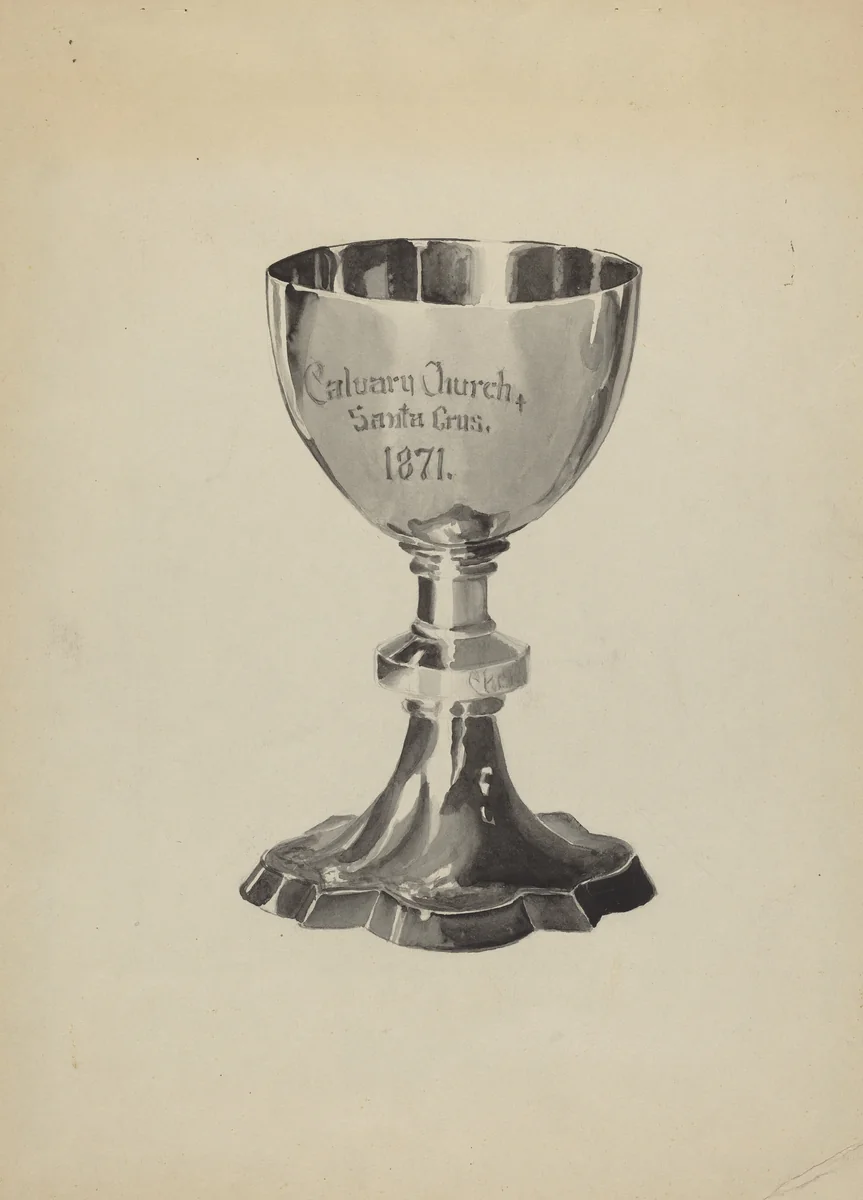Silver Chalice by Lena Nastasi, index of american design, 1936