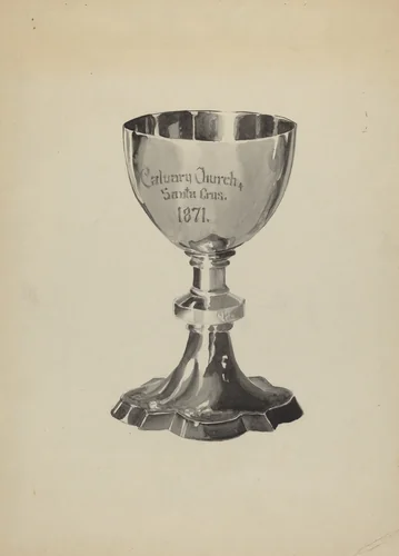 Silver Chalice by Lena Nastasi, index of american design, 1936