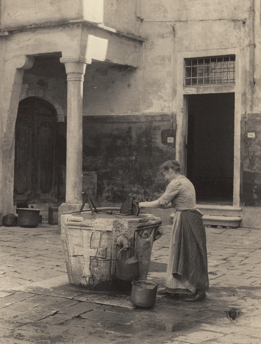 A Well, Venice by Alfred Stieglitz, photograph, 1894