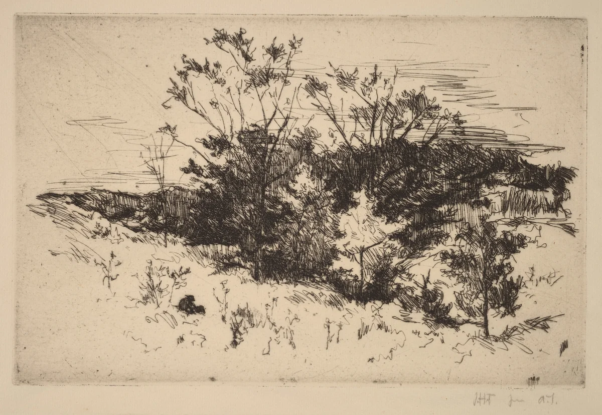 Autumn Avondale by John Henry Twachtman, print, 1879-1882