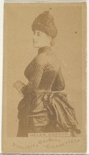 Helen Hudson, from the Actors and Actresses series (N45, Type 1) for Virginia Brights Cigarettes by Allen & Ginter, photograph, 1885-1891