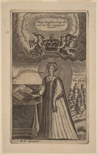 Queen Elizabeth by Martin Droeshout, print, 1570-1650