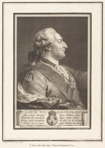 Louis XVI, Roi de France by Pierre Adrien Le Beau, print, 1783