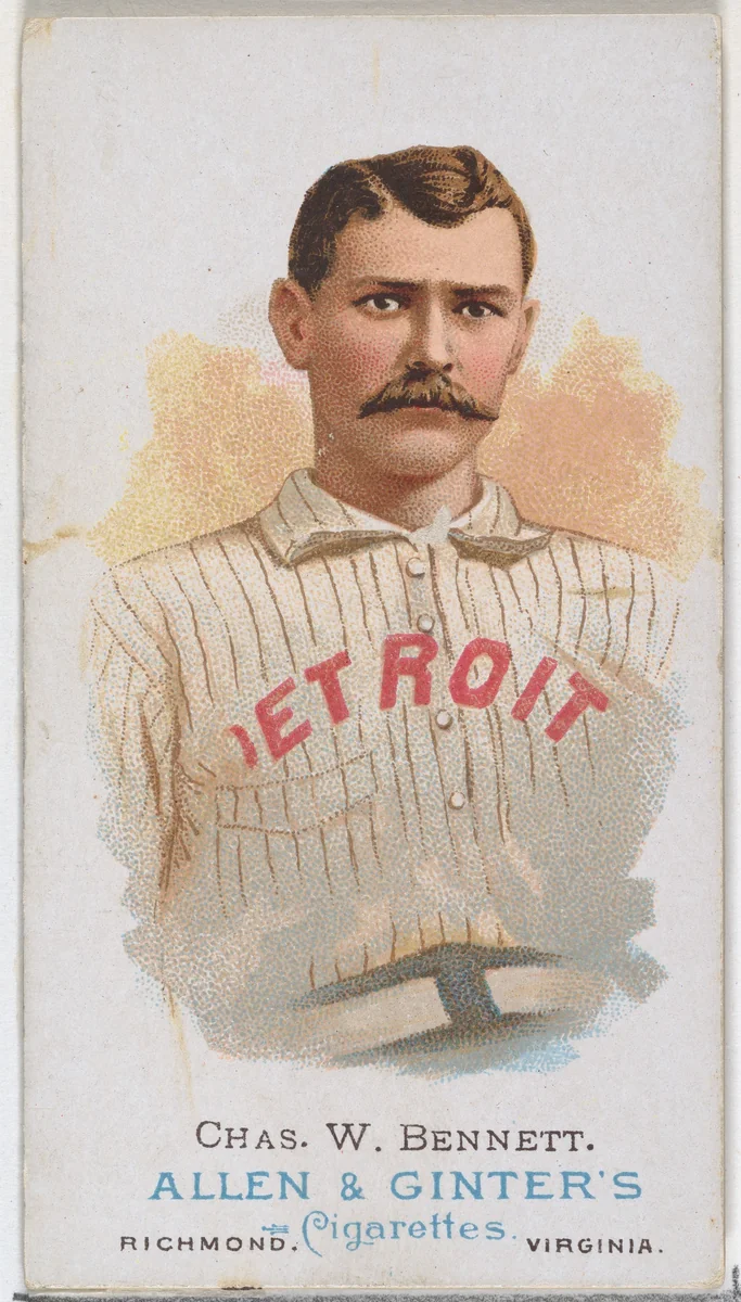 Charles W. Bennett, Baseball Player, from World's Champions, Series 1 (N28) for Allen & Ginter Cigarettes by Allen & Ginter, print, 1887