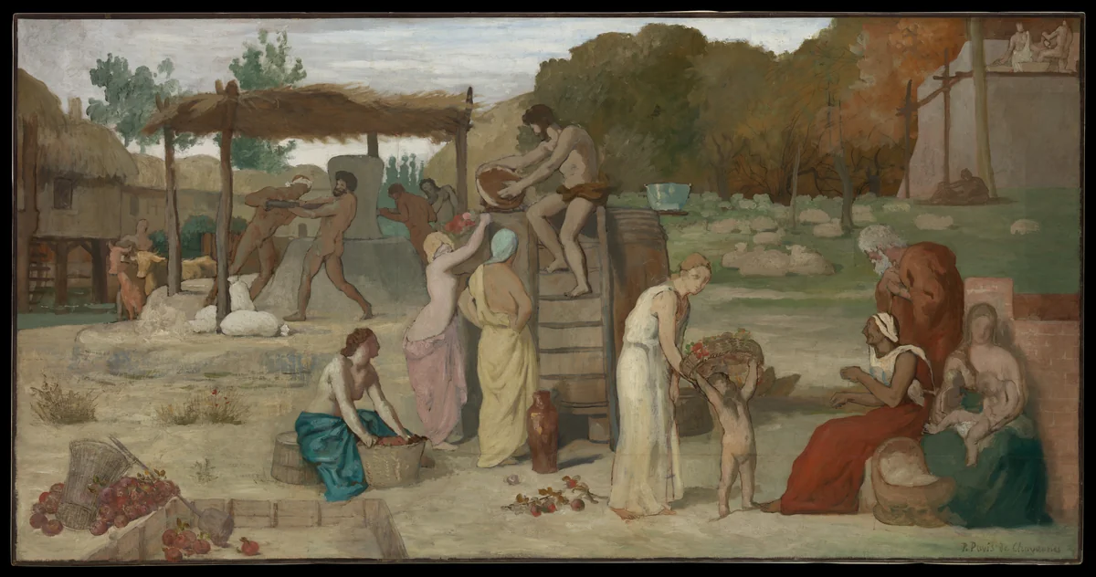 Cider by Pierre Puvis de Chavannes, drawing, 1859-1869