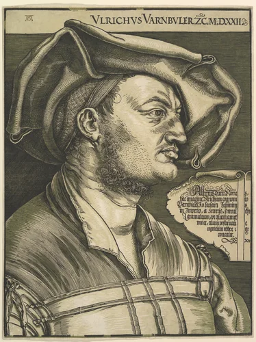 Portrait of Ulrich Varnbuler by Albrecht Dürer, print, 1485-1528