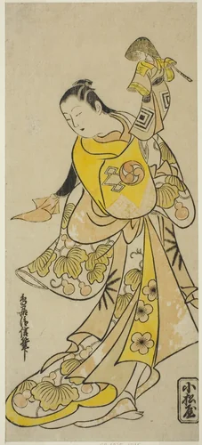 The Actor Nakamura Takesaburo I as Kewaizaka no Shosho (?) by Torii Kiyonobu I (鳥居 清信), print, 1713-1723