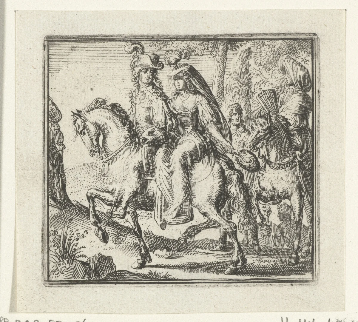 Illustratie voor de Decamerone van Boccaccio by Romeyn de Hooghe, print, 1697