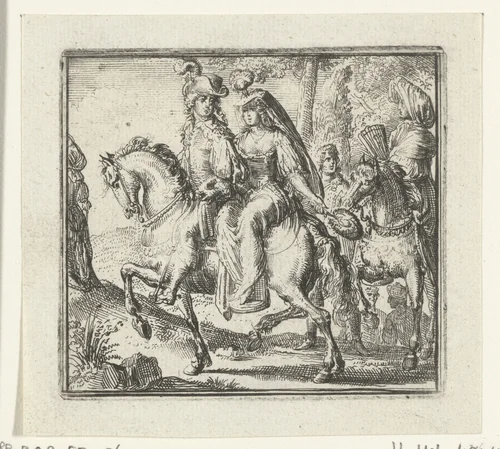 Illustratie voor de Decamerone van Boccaccio by Romeyn de Hooghe, print, 1697