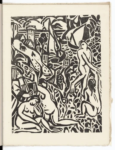 Plate (folio 38) from L'Enchanteur pourrissant by André Derain, illustrated book, 1909