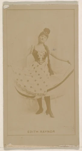 Edith Raynor, from the Actresses series (N245) issued by Kinney Brothers to promote Sweet Caporal Cigarettes by Kinney Brothers Tobacco Company, photograph, 1890