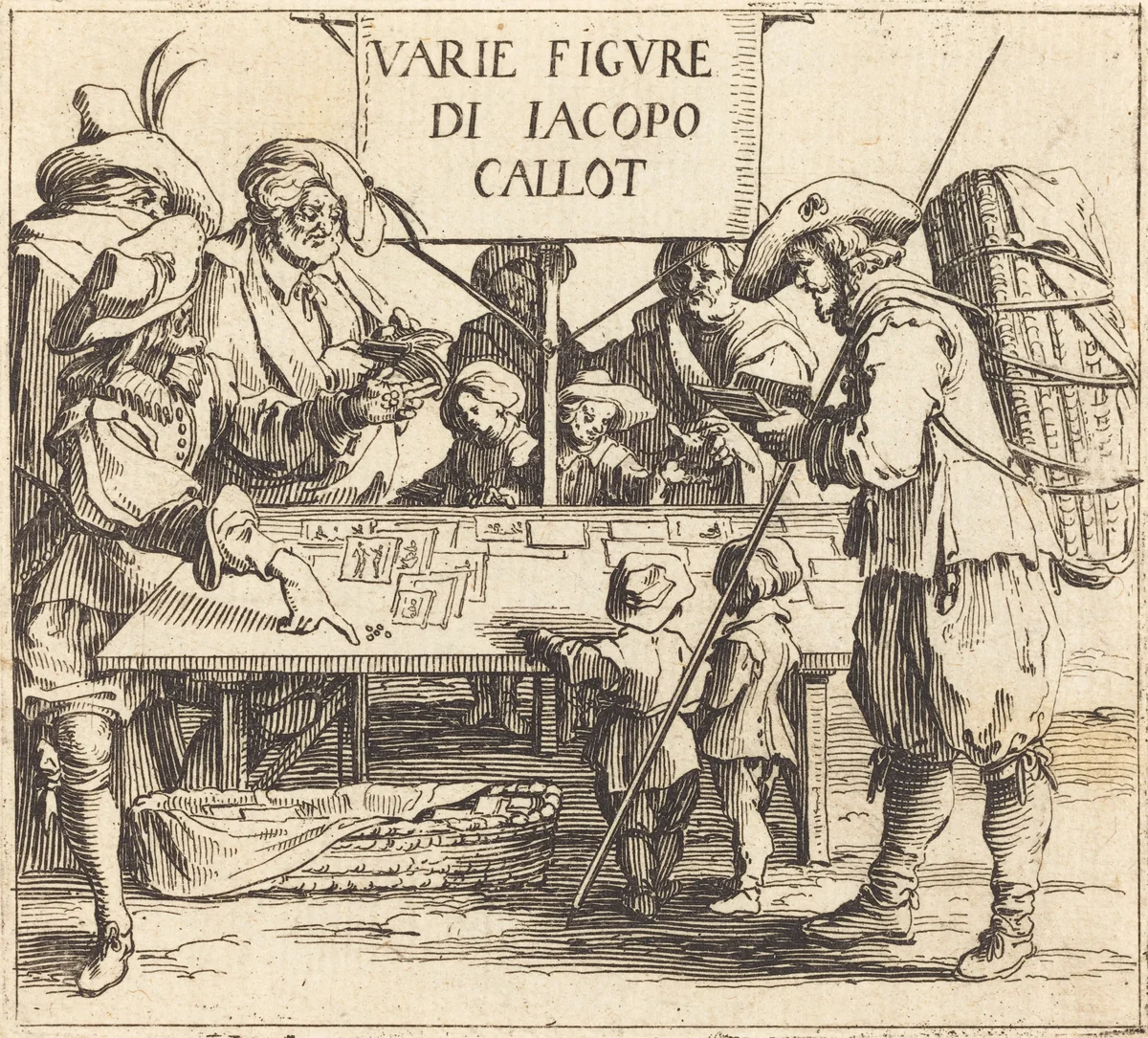 Frontispiece for "Varie Figure" by Jacques Callot, print, 1621