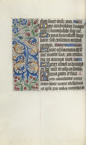Book of Hours (Use of Rouen): fol. 77v by Master of the Geneva Latini, book, 1465-1475