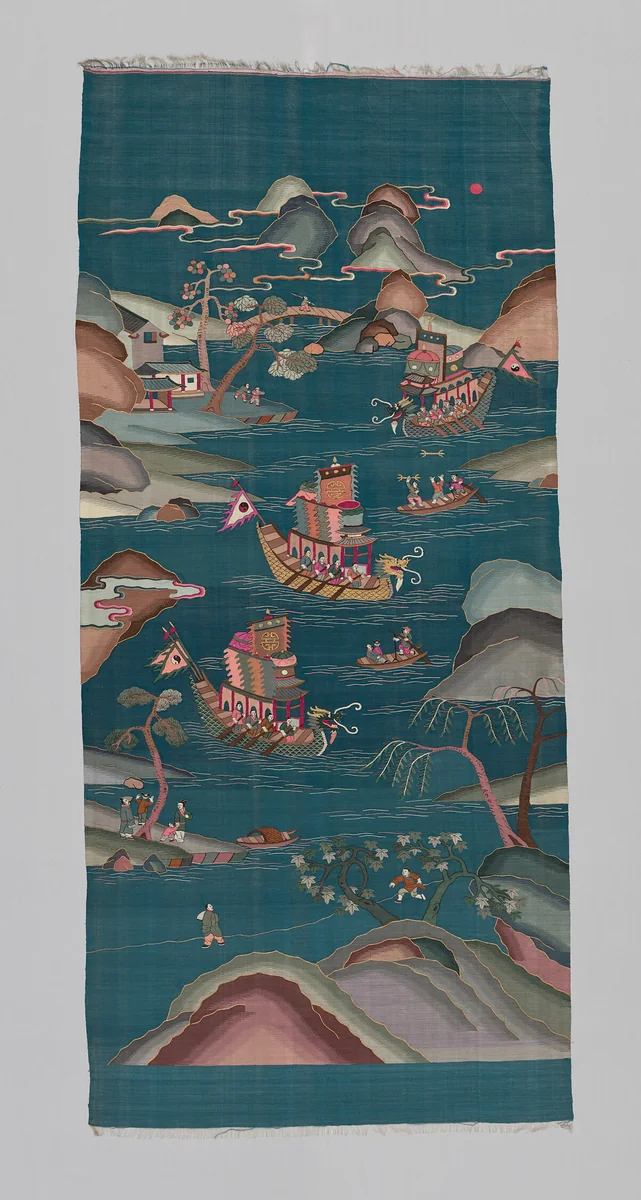 Panel (Furnishing Fabric) by Chinese, textile, 1850-1900