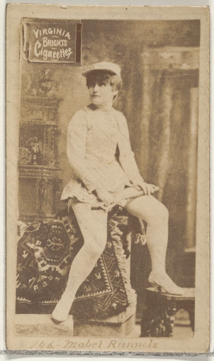 Card 746, Mabel Runnels, from the Actors and Actresses series (N45, Type 2) for Virginia Brights Cigarettes by Allen & Ginter, photograph, 1885-1891