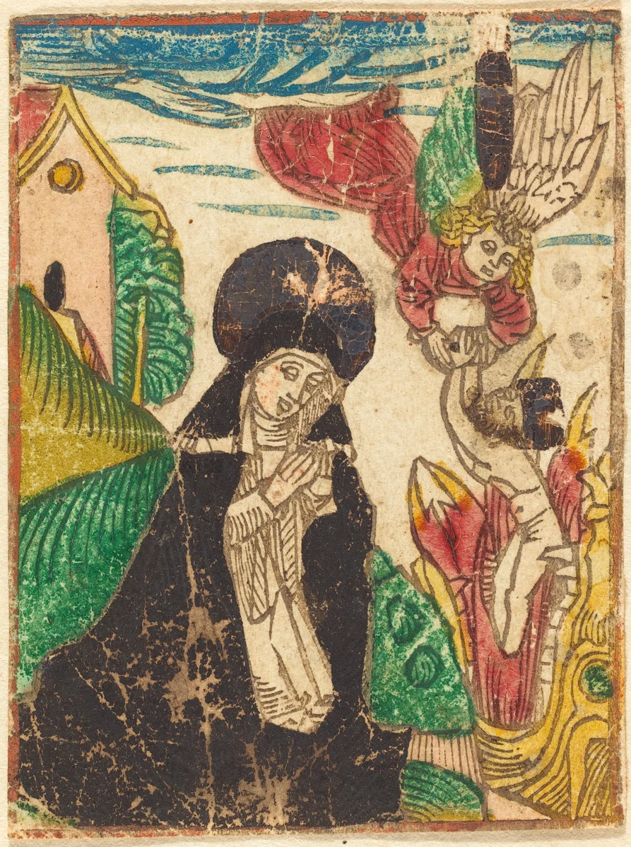 Saint Ottilia by German 15th Century, print, 1480