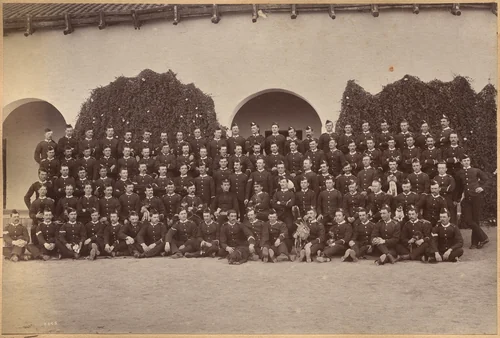 B. c/o Devonshire Regiment, Jhansi (recto) by Raja Deen Dayal, photograph, 1877-1892