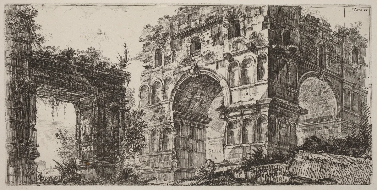 Tempio di Diana by Giovanni Battista Piranesi, portfolio, 1748