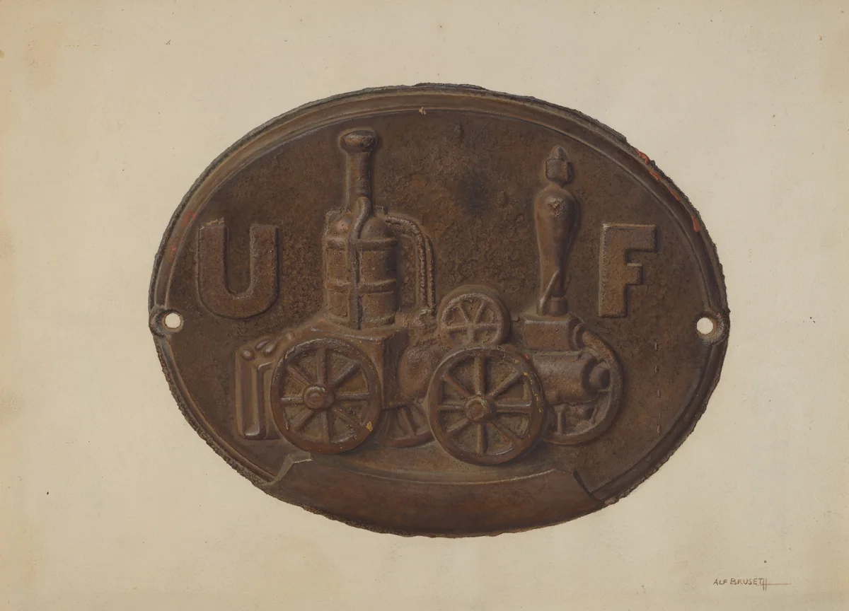 Firemark by Alf Bruseth, index of american design, 1935-1942