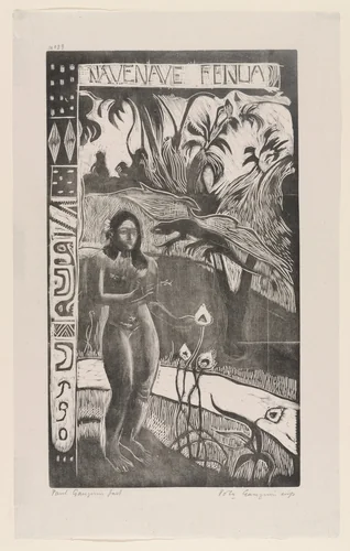 Nave Nave Fenua (Wonderful Earth) by Paul Gauguin, print, 1894