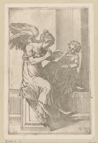 Schilderkunst (Pictura) by Unknown, print, 1539-1592