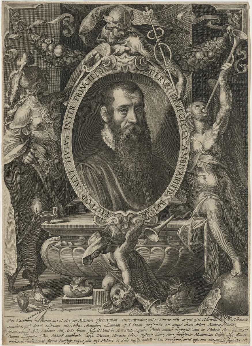 Peter Brueghel by Aegidius Sadeler II
Bartholomaeus Spranger, print, 1570-1629