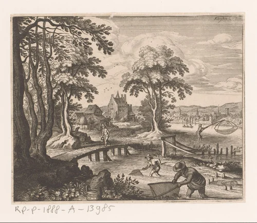 Kleyben bij Bazel by Matthäus Merian, print, 1625
