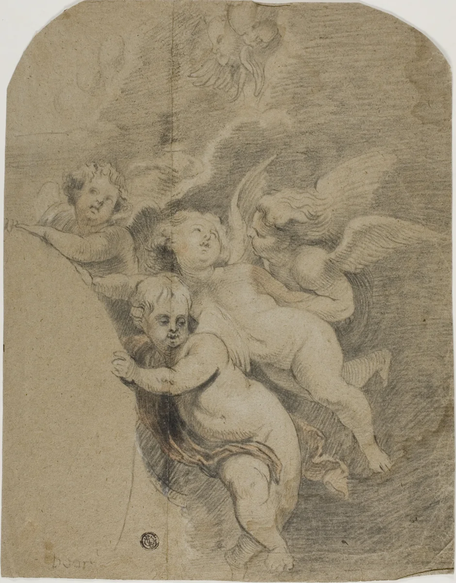 Cherubs and Putti by Peter Paul Rubens, drawing, 1597-1640