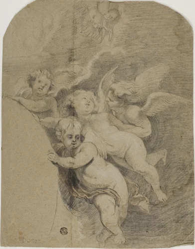 Cherubs and Putti by Peter Paul Rubens, drawing, 1597-1640