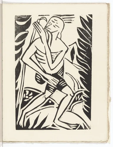 Plate (folio 32) from L'Enchanteur pourrissant by André Derain, illustrated book, 1909